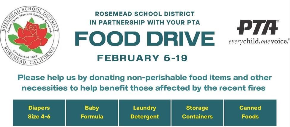 Food Drive Announcement